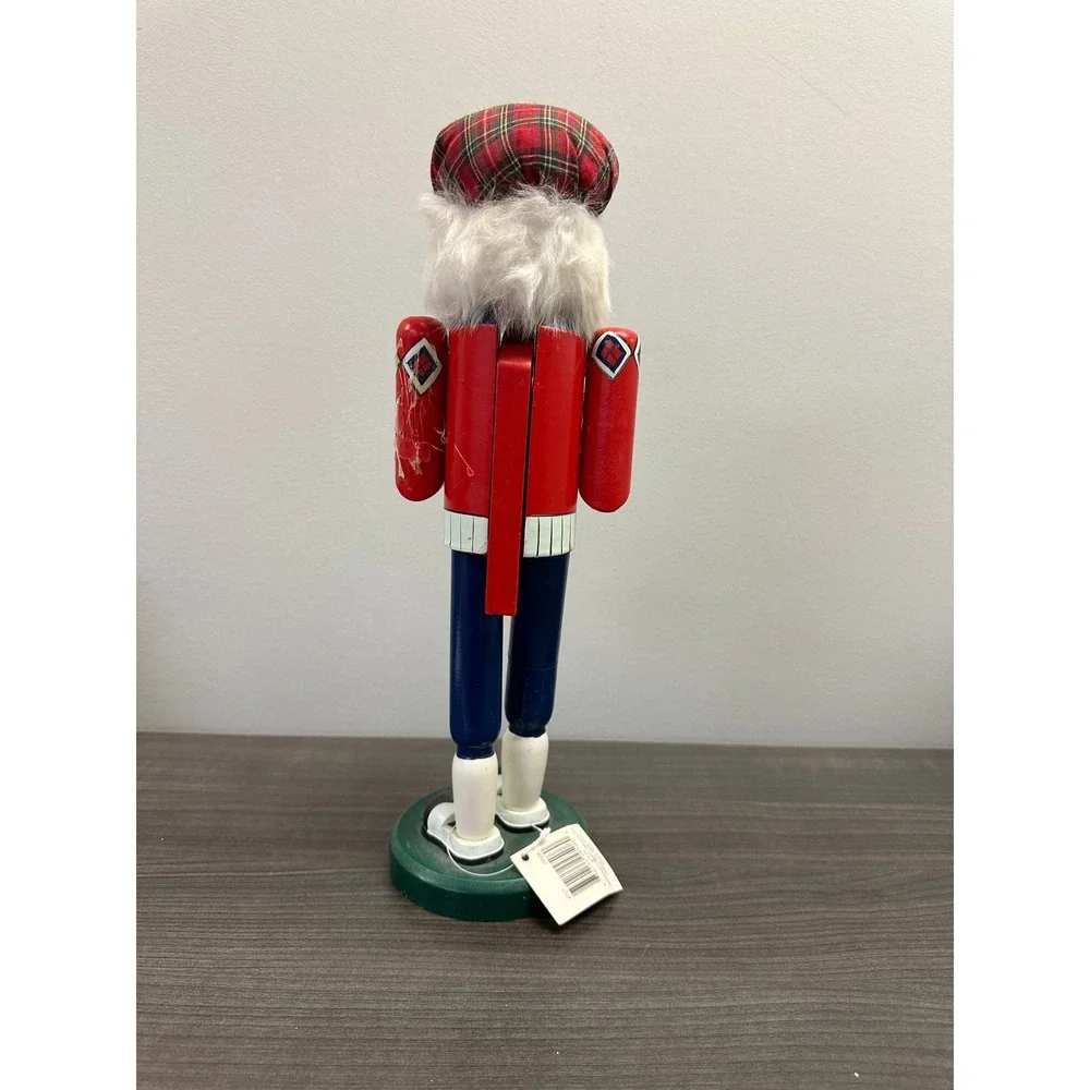 Holiday Magic Ashley Cooper Golfer Nutcracker Red‎ Argyle Plaid Hat 15 inch NWT